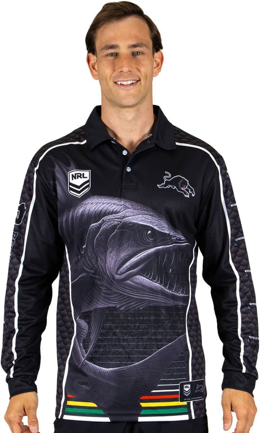 Penrith Panthers 2025 NRL Mens Barracuda Fishing Shirt