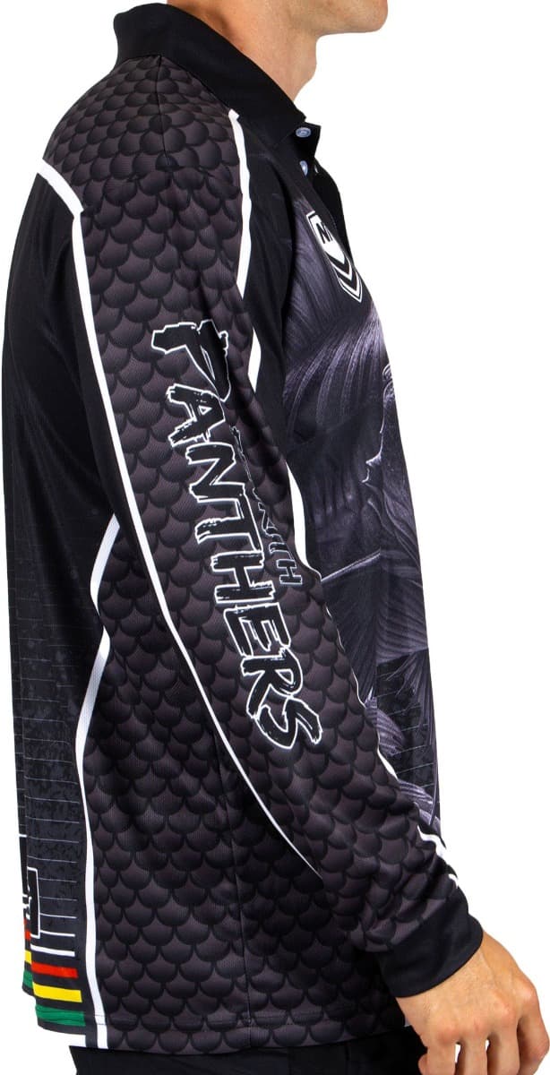 Penrith Panthers 2025 NRL Mens Barracuda Fishing Shirt