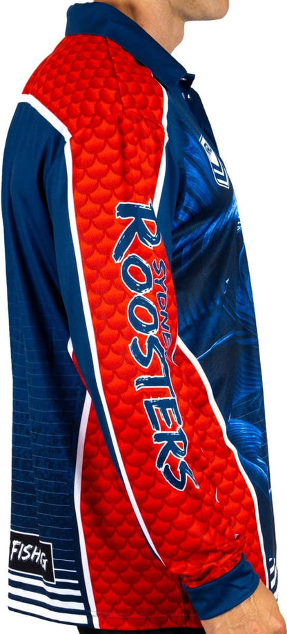 Sydney Roosters 2025 NRL Mens Barracuda Fishing Shirt