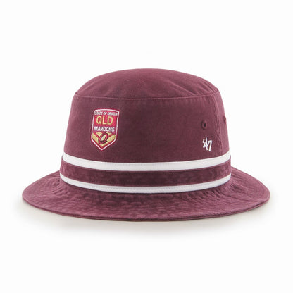 QLD Maroons State of Origin '47 Striped Bucket Hat