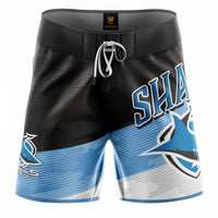 Cronulla Sharks 2025 NRL Mens Barrel Board Shorts