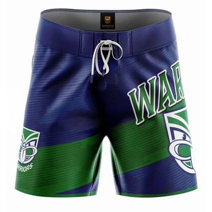 New Zealand Warriors NRL Mens Barrel Board Shorts