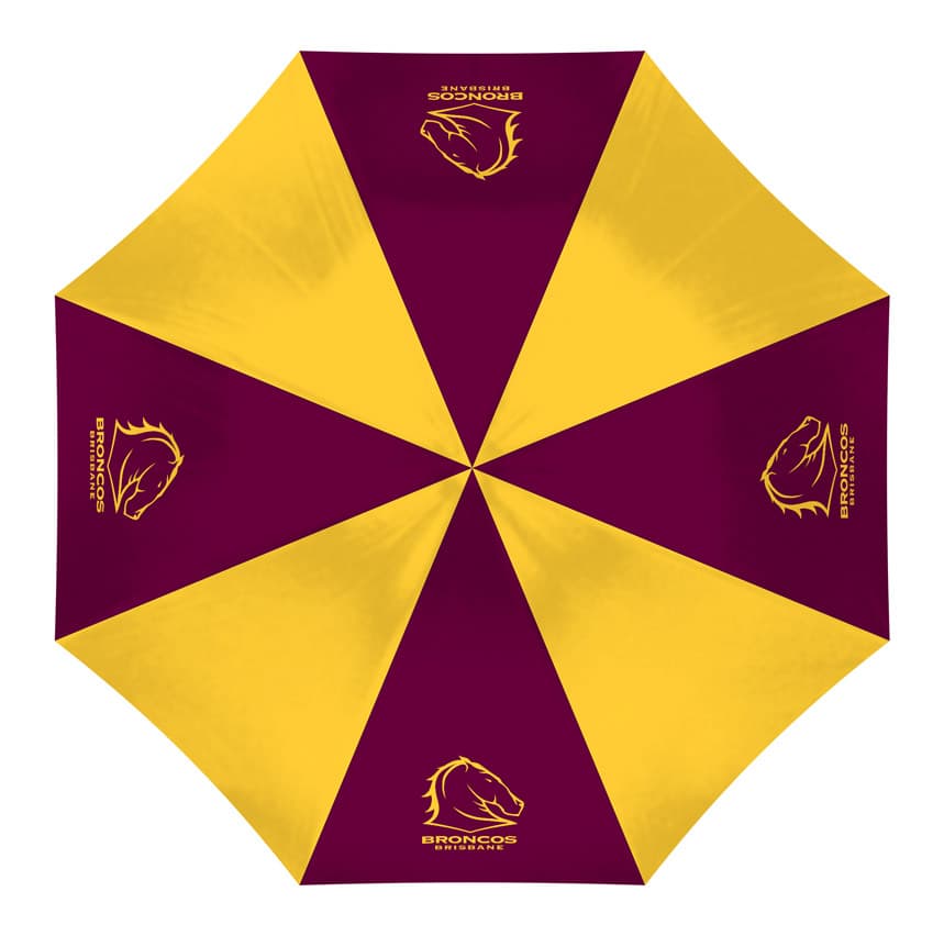 Brisbane Broncos NRL 60cm Compact Umbrella