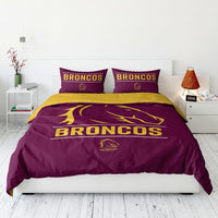 Brisbane Broncos 2025 NRL Queen Quilt Set