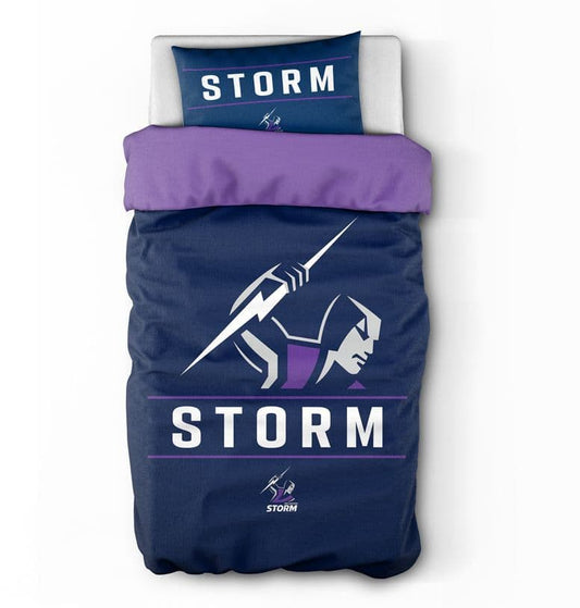 Melbourne Storm 2025 NRL Single Quilt Set