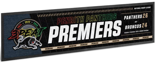 Penrith Panthers 2023 NRL Premiers Phase 1 Bar Runner