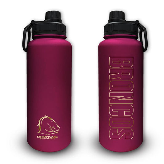 Brisbane Broncos NRL 960ml Stainless Steel Drink Bottle