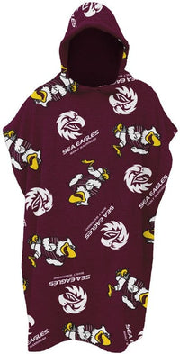 Manly Sea Eagles NRL Kids Hooded Beach Towel