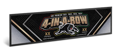 Penrith Panthers 2024  Premiers 4 IN A ROW Bar Runner