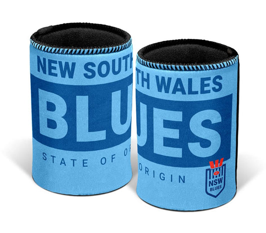 NSW Blues State of Origin Logo Can Cooler
