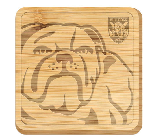 Canterbury Bulldogs Bamboo Cheeseboard 35cm x 35cm