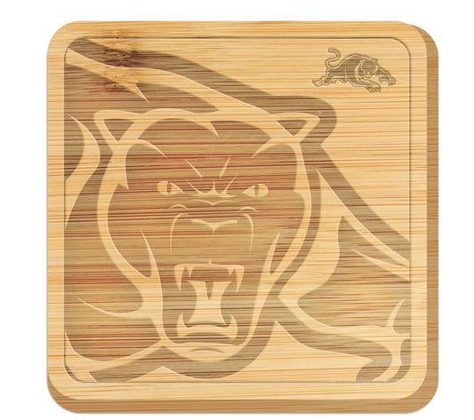 Penrith Panthers Bamboo Cheeseboard 35cm x 35cm