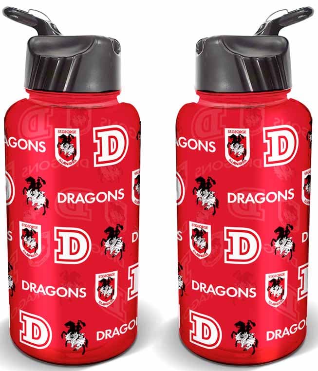 St George Dragons NRL 1 Litre Flip Drink Bottle