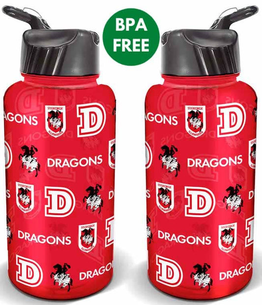 St George Dragons NRL 1 Litre Flip Drink Bottle
