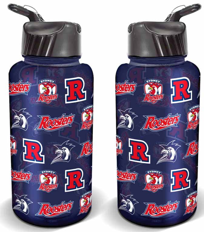 Sydney Roosters NRL 1 Litre Flip Drink Bottle BPA Free
