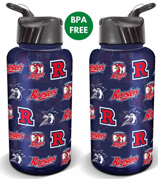 Sydney Roosters NRL 1 Litre Flip Drink Bottle BPA Free