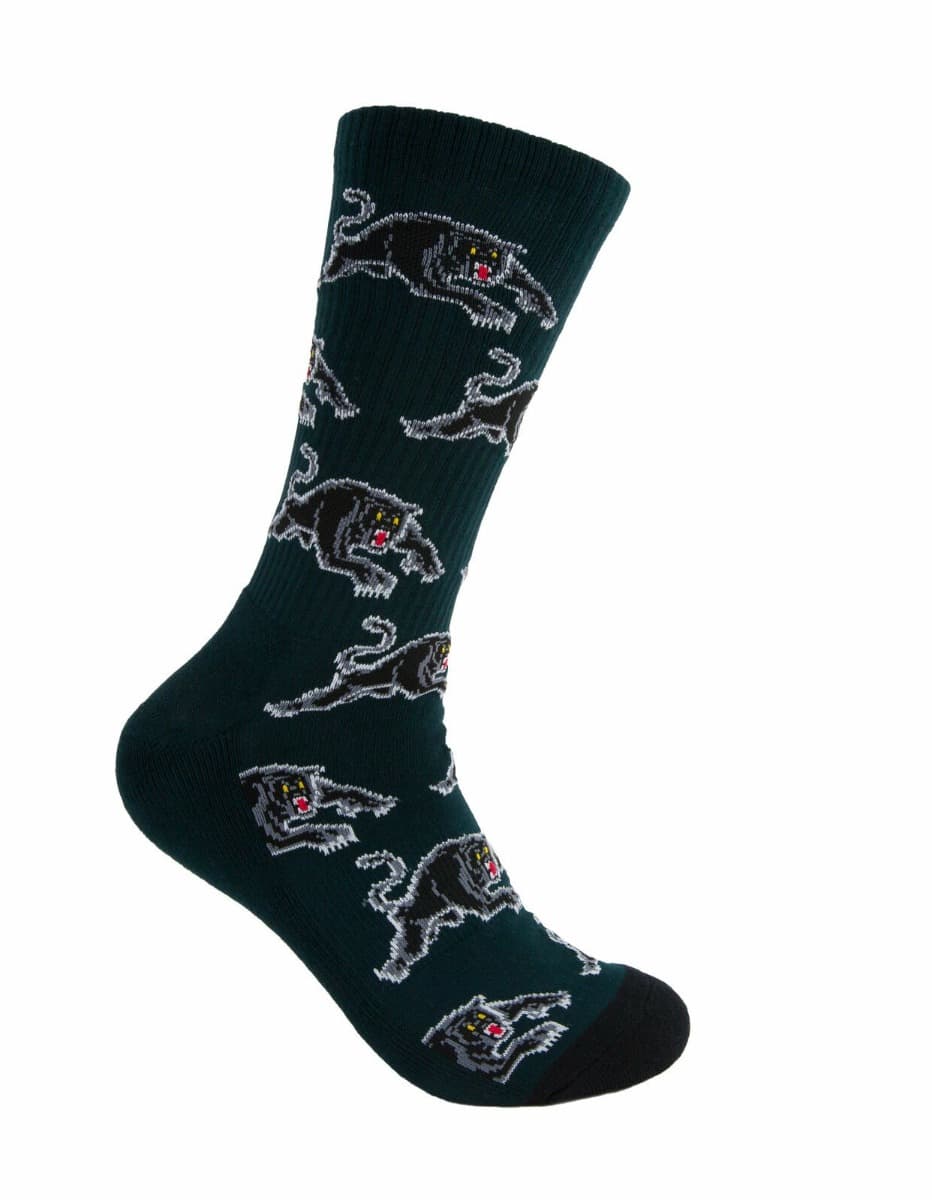 Penrith Panthers NRL Logos Sneaker Socks 2 Pack
