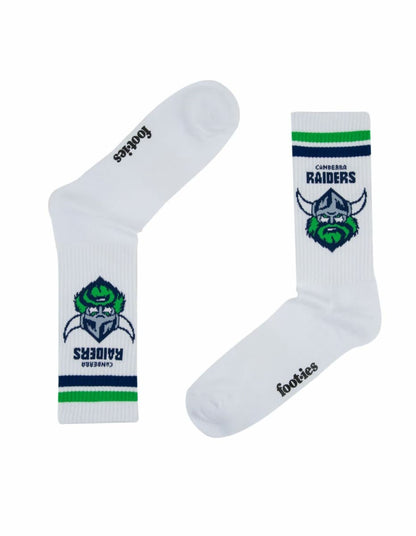 Canberra Raiders NRL Logos Sneaker Socks 2 Pack
