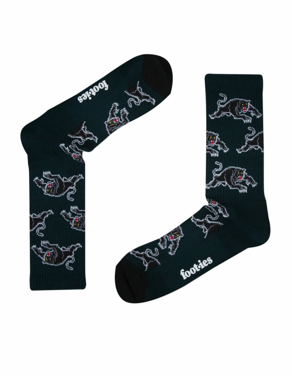 Penrith Panthers NRL Logos Sneaker Socks 2 Pack