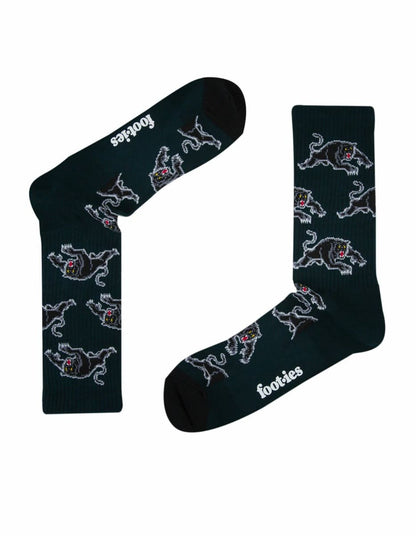 Penrith Panthers NRL Logos Sneaker Socks 2 Pack