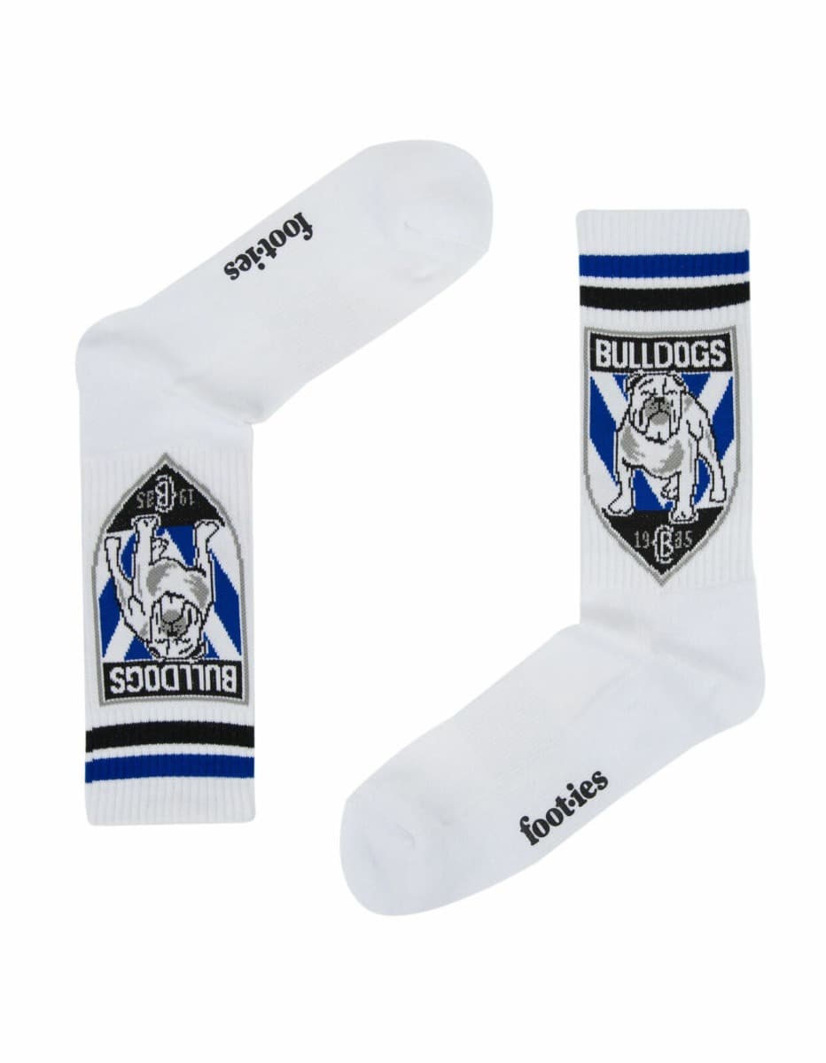 Canterbury Bulldogs NRL Logos Sneaker Socks 2 Pack