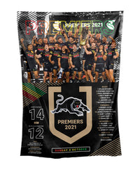 Penrith Panthers 2021 NRL Premiers Team Wall Flag