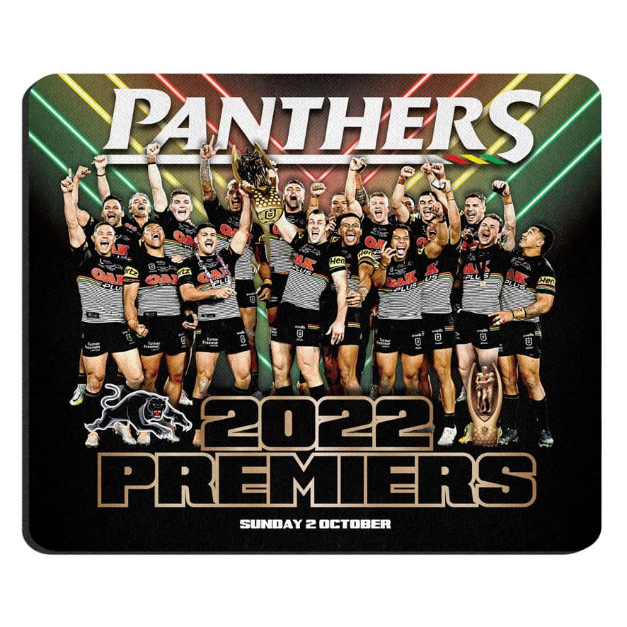 Penrith Panthers 2022 NRL Premiers Team Mouse Mat