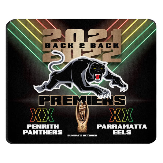Penrith Panthers 2022 NRL Premiers P1 Mouse Mat