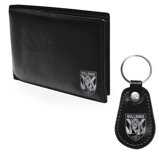 Canterbury Bulldogs NRL Wallet and Keyring Gift Set