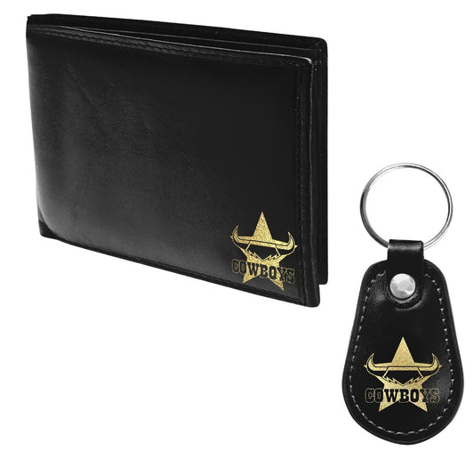 North Queensland Cowboys NRL Wallet and Keyring Gift Set