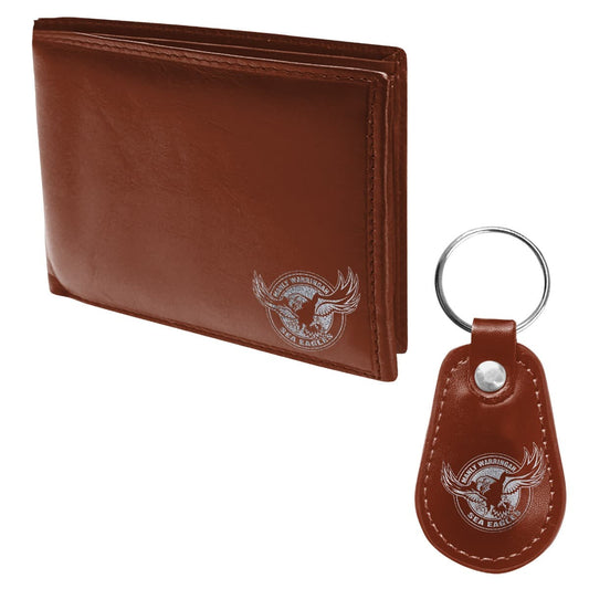 Manly Sea Eagles NRL Wallet and Keyring Gift Set