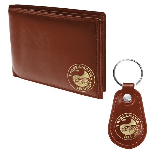 Parramatta Eels NRL Wallet and Keyring Gift Set