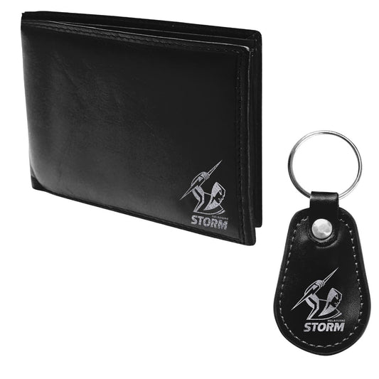 Melbourne Storm NRL Wallet and Keyring Gift Set