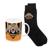 Wests Tigers NRL Heritage Mug and Sock Pack