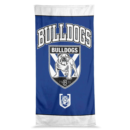 Canterbury Bulldogs 2025 NRL Jumbo Beach Towel  90cm x 170cm
