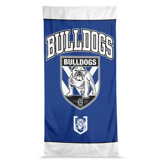 Canterbury Bulldogs 2025 NRL Jumbo Beach Towel  90cm x 170cm