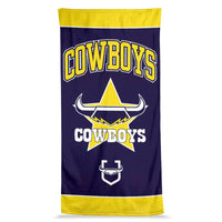 North Queensland Cowboys 2025 NRL Jumbo Beach Towel  90cm x 170cm