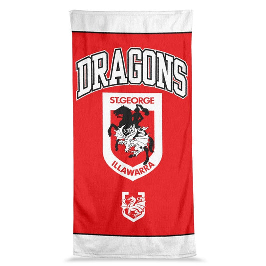 St George Dragons 2025 NRL Jumbo Beach Towel  90cm x 170cm
