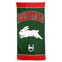 South Sydney Rabbitohs 2025 NRL Jumbo Beach Towel  90cm x 170cm
