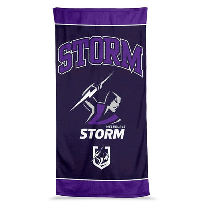 Melbourne Storm 2025 NRL Jumbo Beach Towel  90cm x 170cm