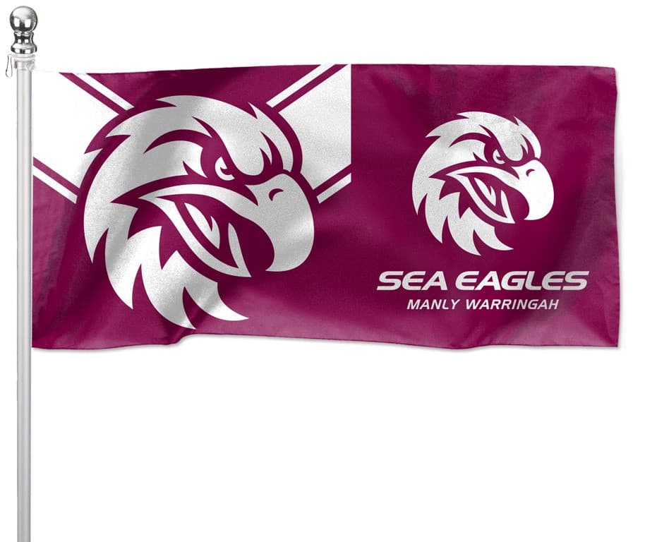 Manly Sea Eagles 2024 NRL Pole Flag *New Logo*