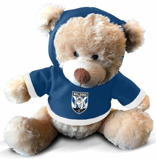 Canterbury Bulldogs NRL 18cm Plush Teddy with Hoodie