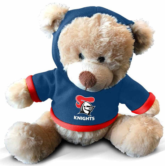 Newcastle Knights NRL 18cm Plush Teddy with Hoodie