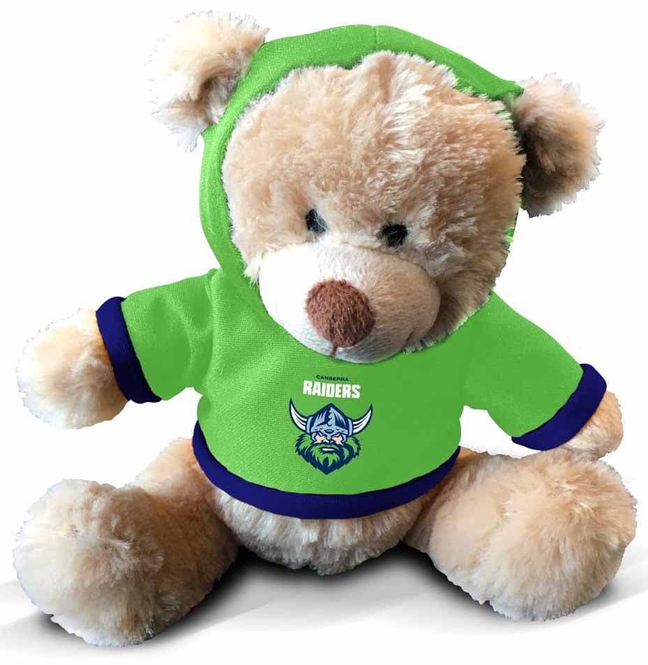 Canberra Raiders NRL 18cm Plush Teddy with Hoodie