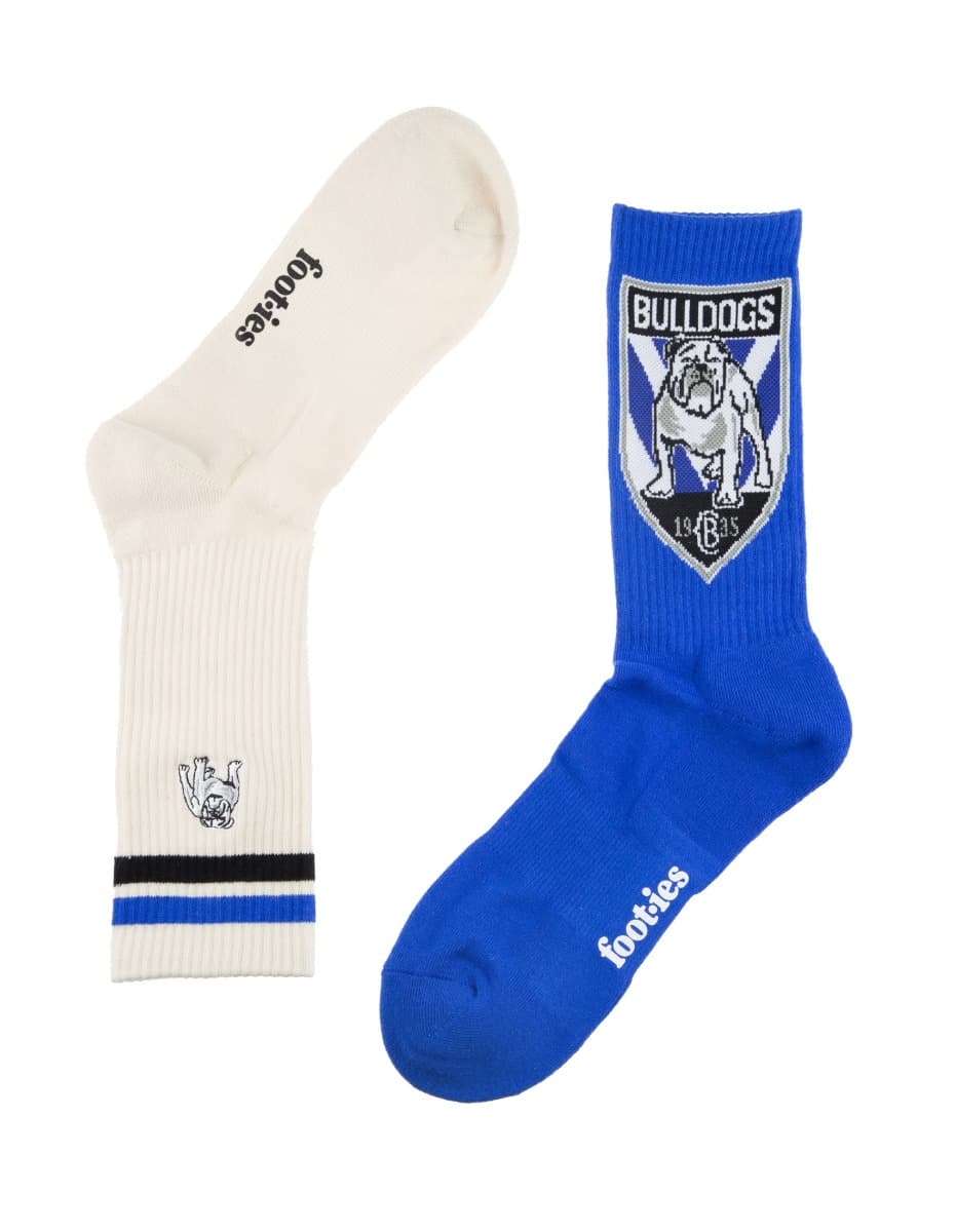 Canterbury Bulldogs NRL Icons Sneaker 2 Sock Pack