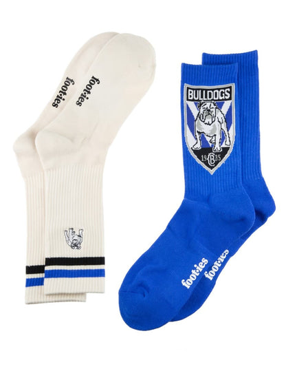 Canterbury Bulldogs NRL Icons Sneaker 2 Sock Pack