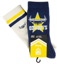 North Queensland Cowboys NRL Icons Sneaker 2 Sock Pack