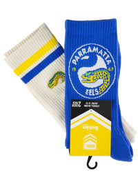 Parramatta Eels NRL Icons Sneaker 2 Sock Pack