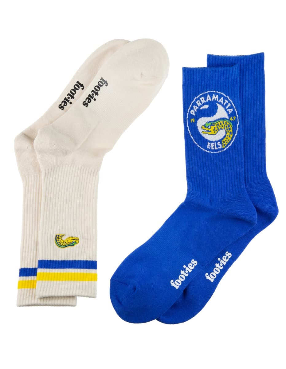 Parramatta Eels NRL Icons Sneaker 2 Sock Pack