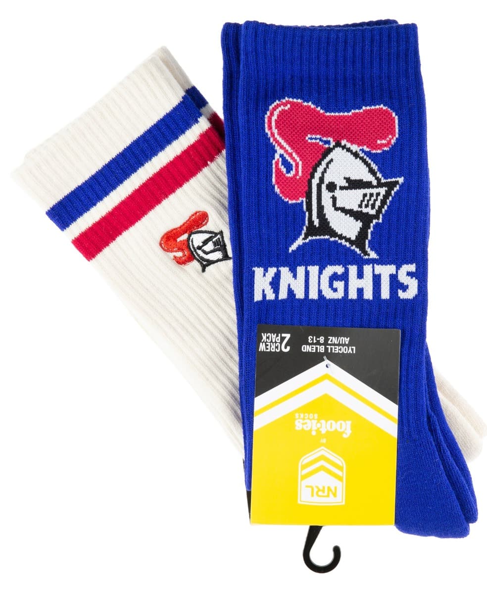 Newcastle Knights NRL Icons Sneaker 2 Sock Pack